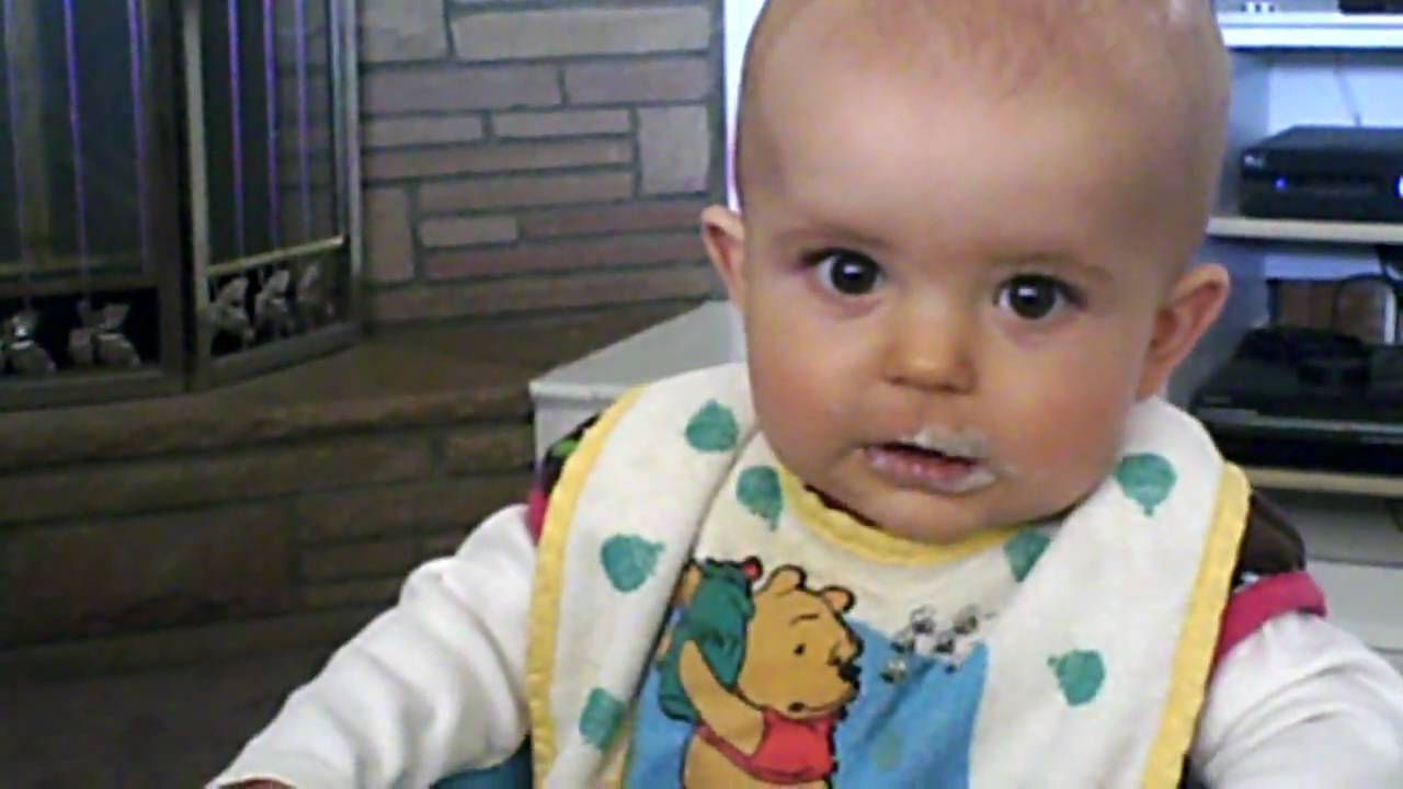Lucy hates oatmeal cereal.AVI