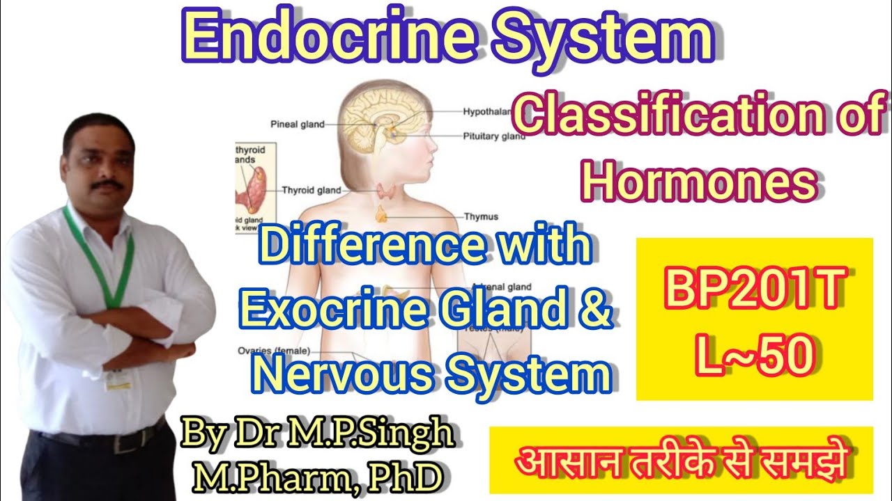Classification of Hormones | Endocrine System | Human Anatomy & Physiology-II | BP201T | L~50