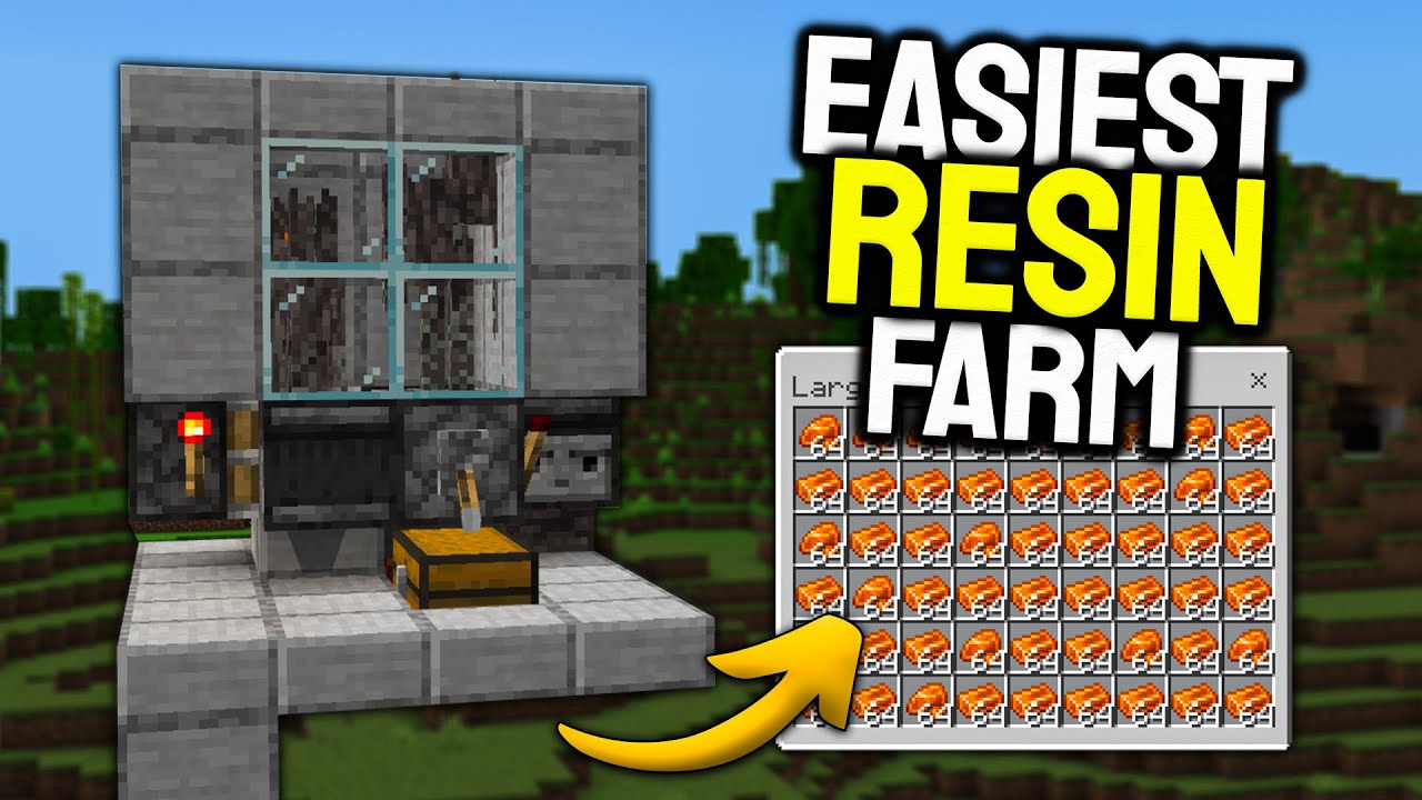 Easiest Resin Farm in Minecraft Bedrock 1.21!