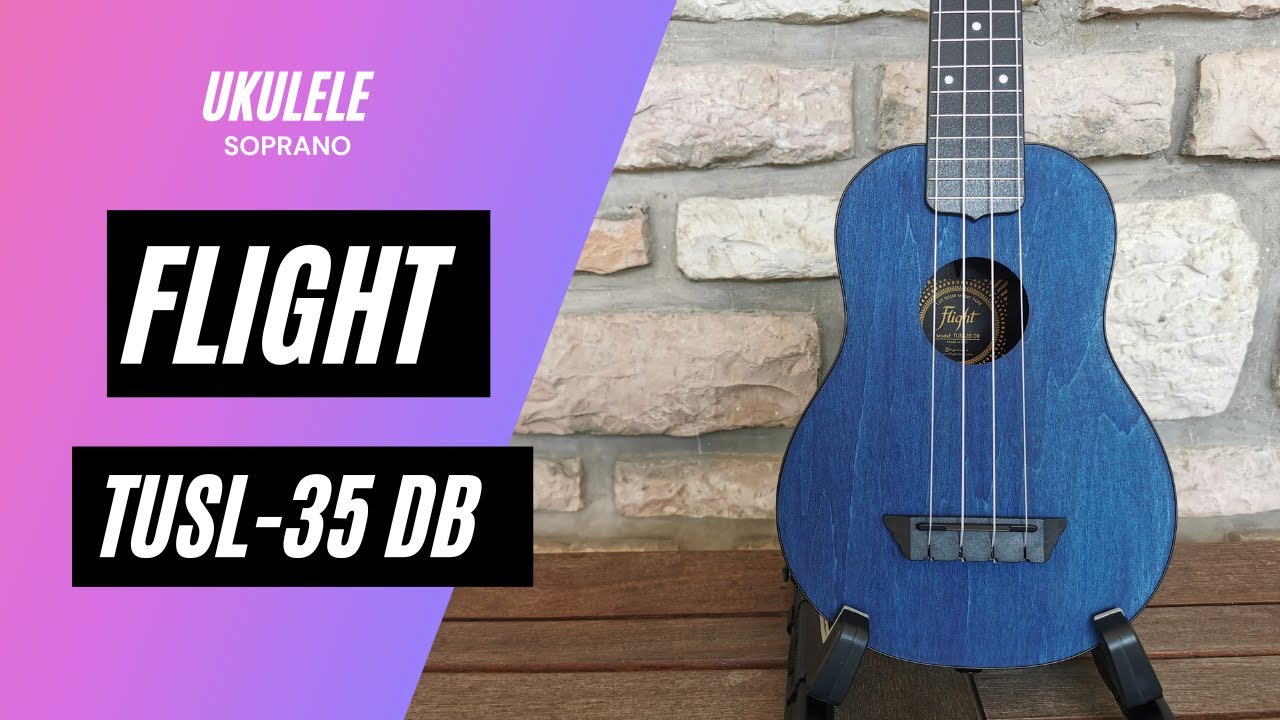 Flight TUSL35 Long Neck ABS Travel Ukulele – Dark Blue Unboxing