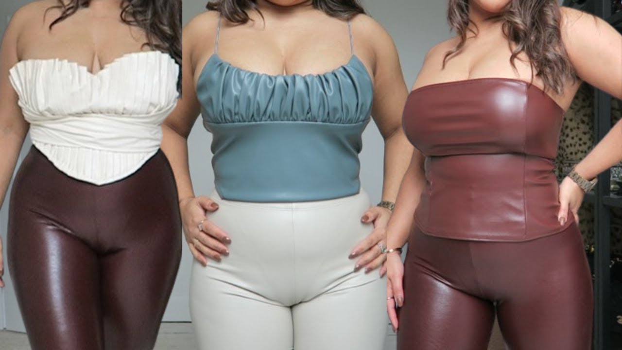 PRETTY LITTLE THING FAUX LEATHER TOP HAUL