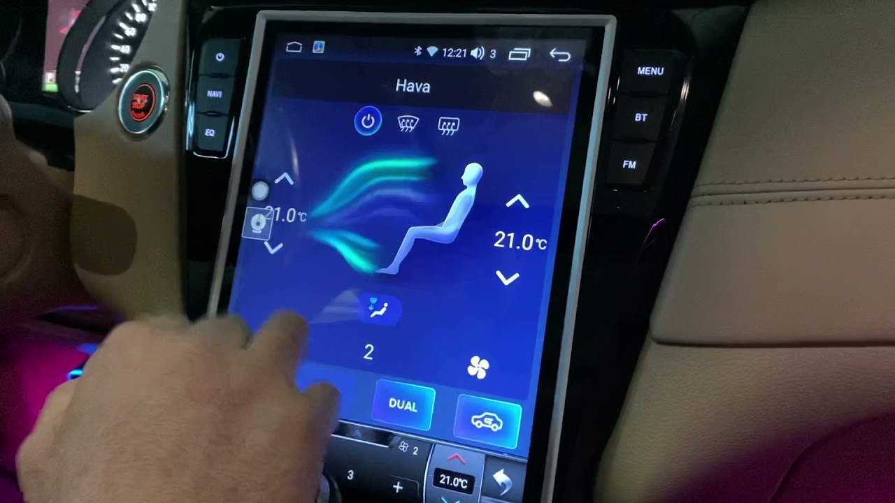 Nissan Xtrail Ambiyans Aydınlatma Ve Tesla Ekran
