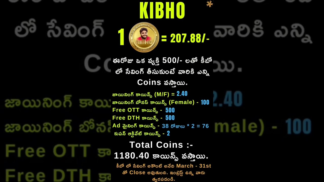 #kibho coin
