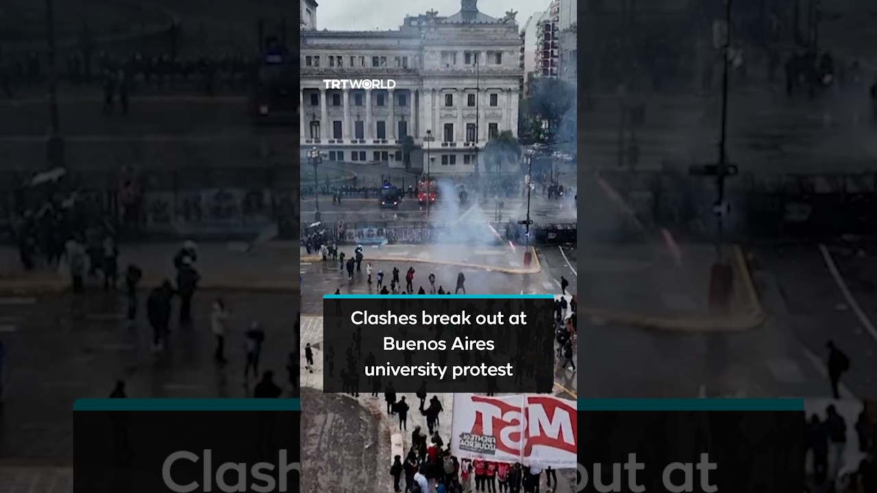 Clashes erupt at Argentina university march over funding and wages