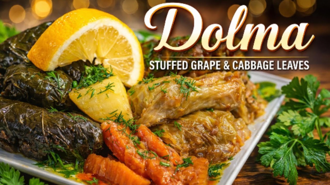 Perfect Homemade Dolma | Stuffed Grape & Cabbage Leaves Recipe 🍋 