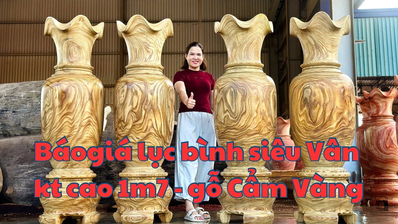 Báo giá lục bình 1m7 siêu vân _ giá tại xưởng |Đồ gỗ Phạm Kính 0338.528.529 