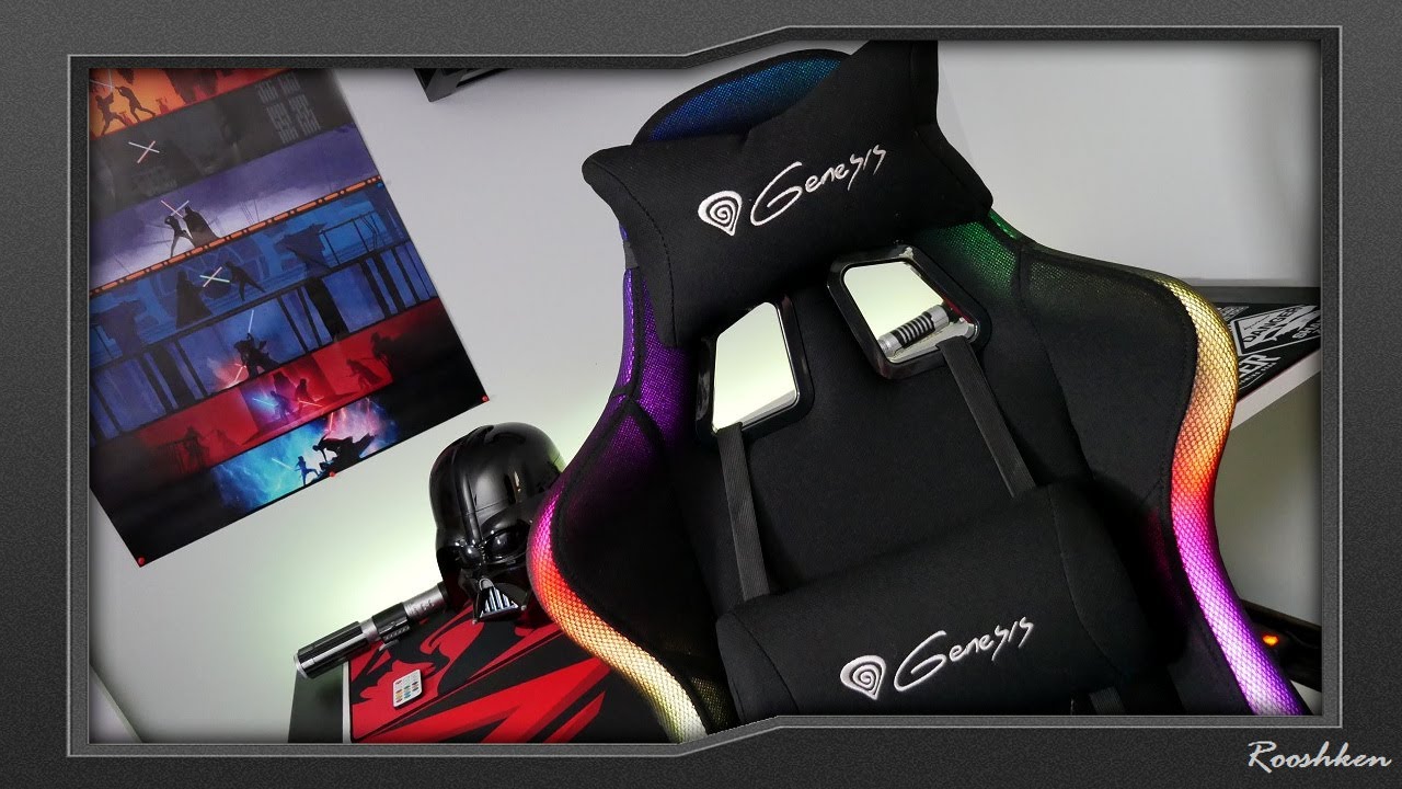 Genesis Trit 600 - Wygodny fotel gracza z RGB