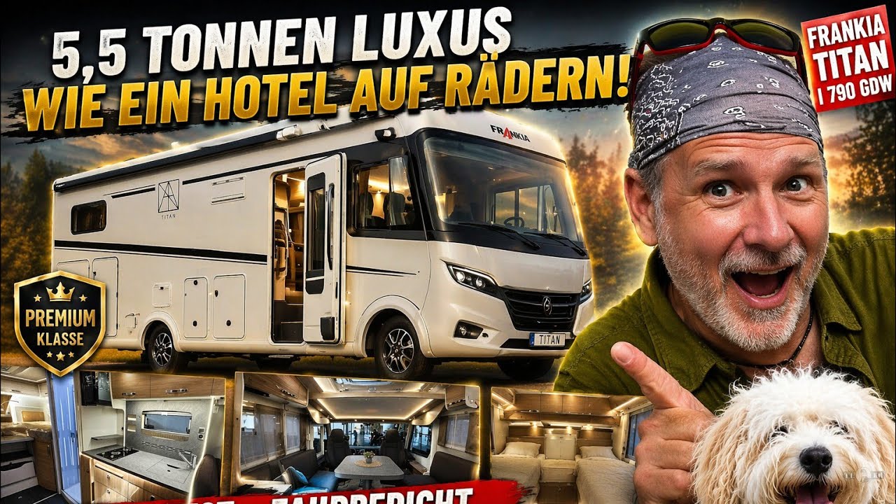 Dieses Wohnmobil ist ein LUXUS-HOTEL! 😱 Frankia Titan  I 790 GDW 5,5t Wohnmobil Roomtour 2026 