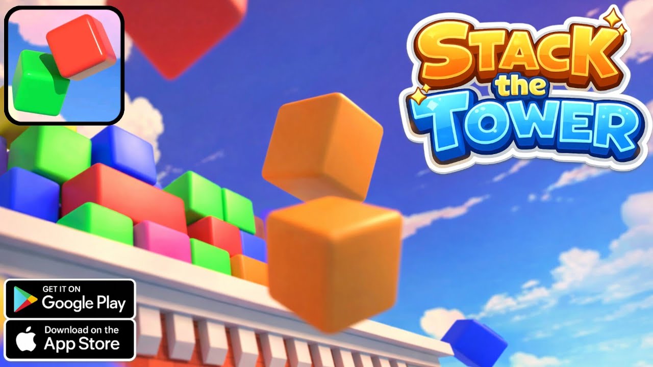🧱 Stack the Tower – How High Can You Go? 😱🏗️