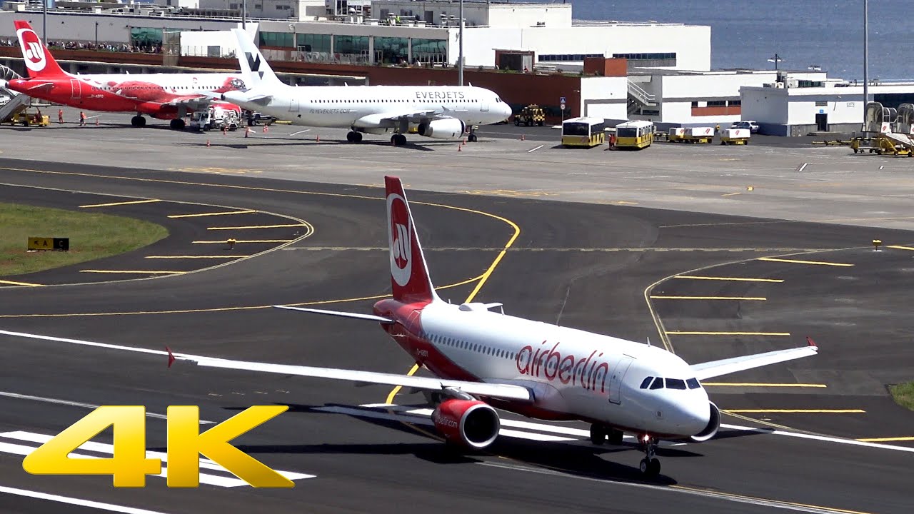 Amazing Madeira Airport | Exciting go arounds & Take off's | 4K | 05.04.2016