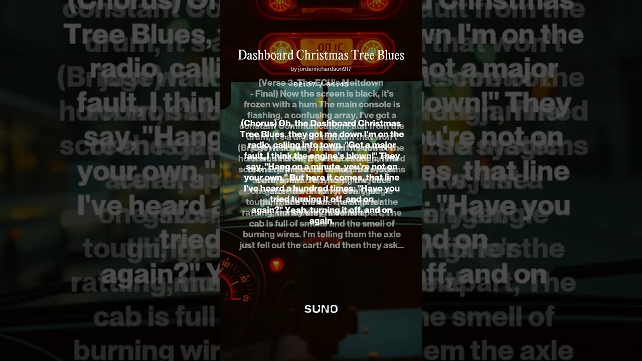 Dashboard Christmas Tree Blues