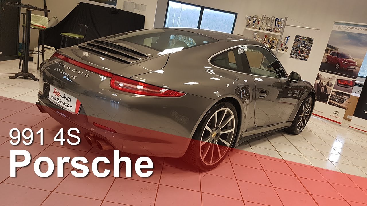 Detailing Porsche 991 type 911 Carrera 4S et traitement céramique 9H.