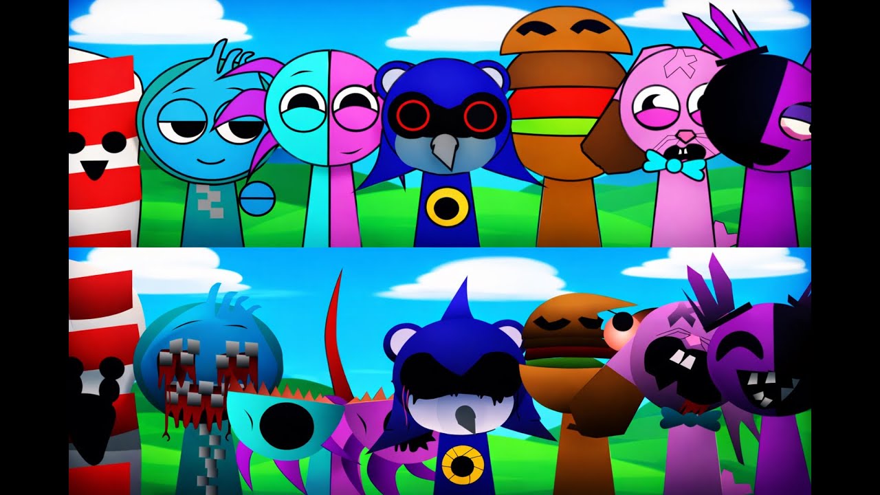 Cute Characters… But One Second Later You’ll Regret It 😱 | Dark Sprunki Version