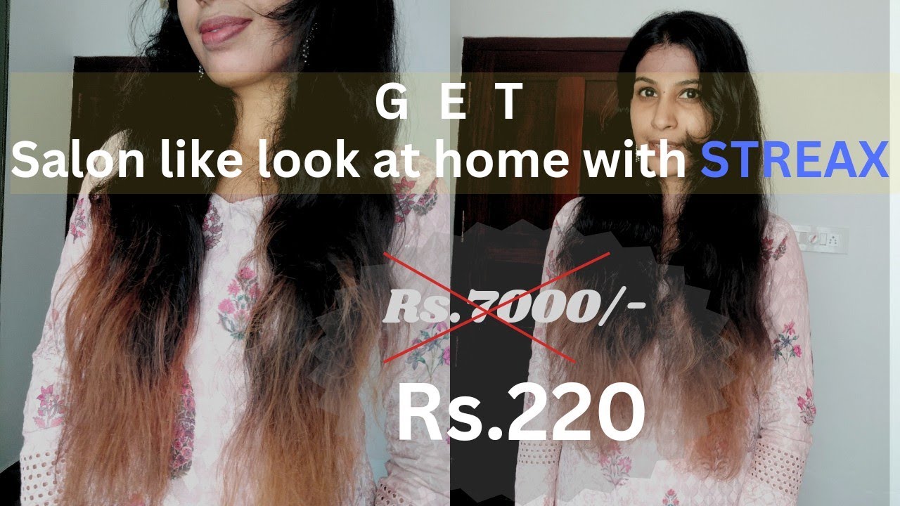 How to color your hair at home under Rs.250 | Streax soft blonde #softblonde #streaxhighlight