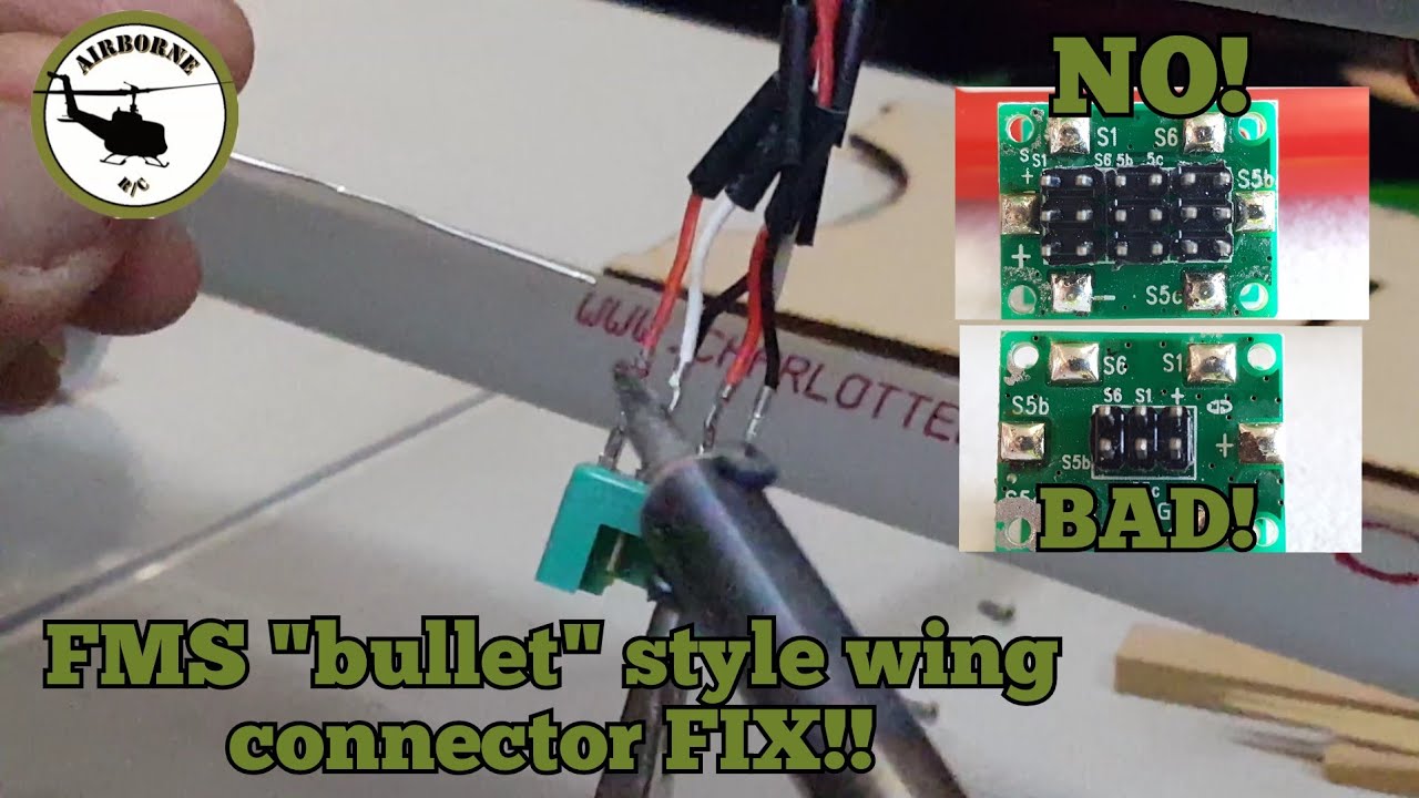 FMS 1500mm P-47 wing  connector FIX!!!