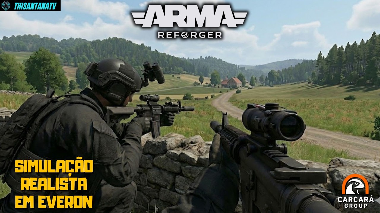 ARMA REFORGER LIVE: O CAOS DA GUERRA EM EVERON! | Servidor PvE Carcará Group |