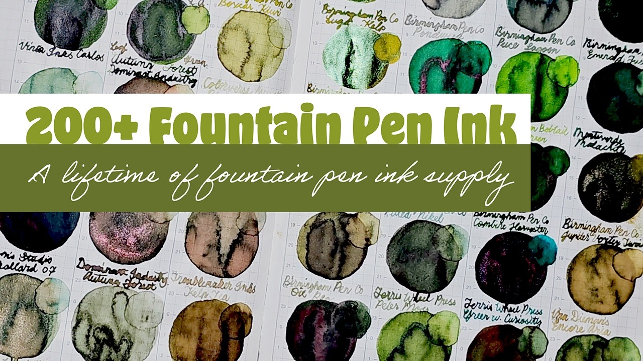 Over 200 Fountain Pen Ink Collection | 2025 Ink Journal