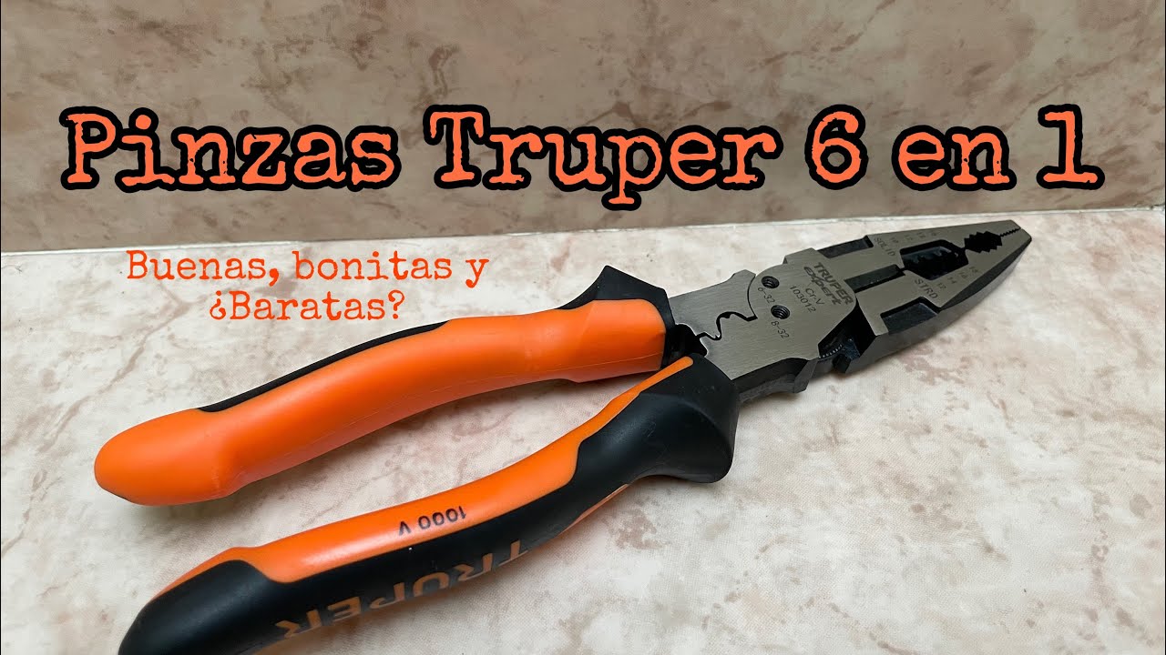 Pinzas Truper 6 en 1 Multiusos Aislada 1000 volts.