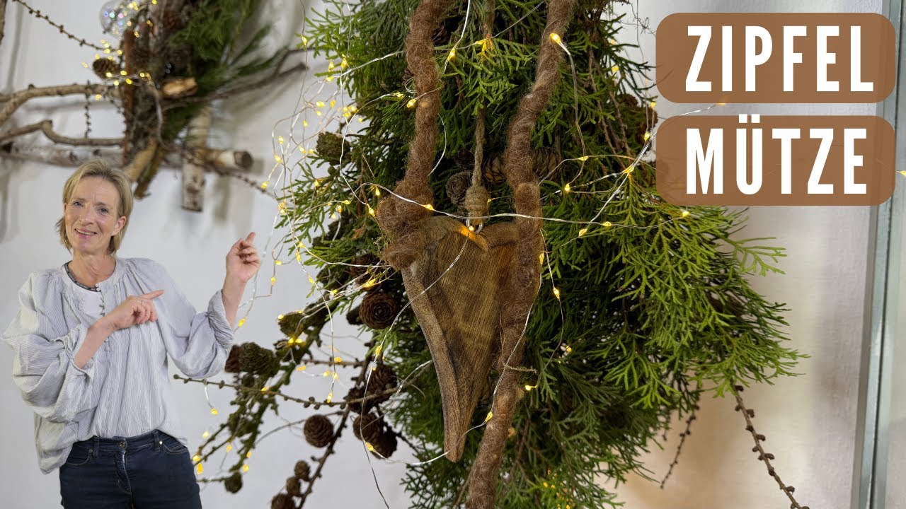 Winterdeko 2024 / 2025 für drinnen & draußen ❤️🌲 DIY Zipfelmütze