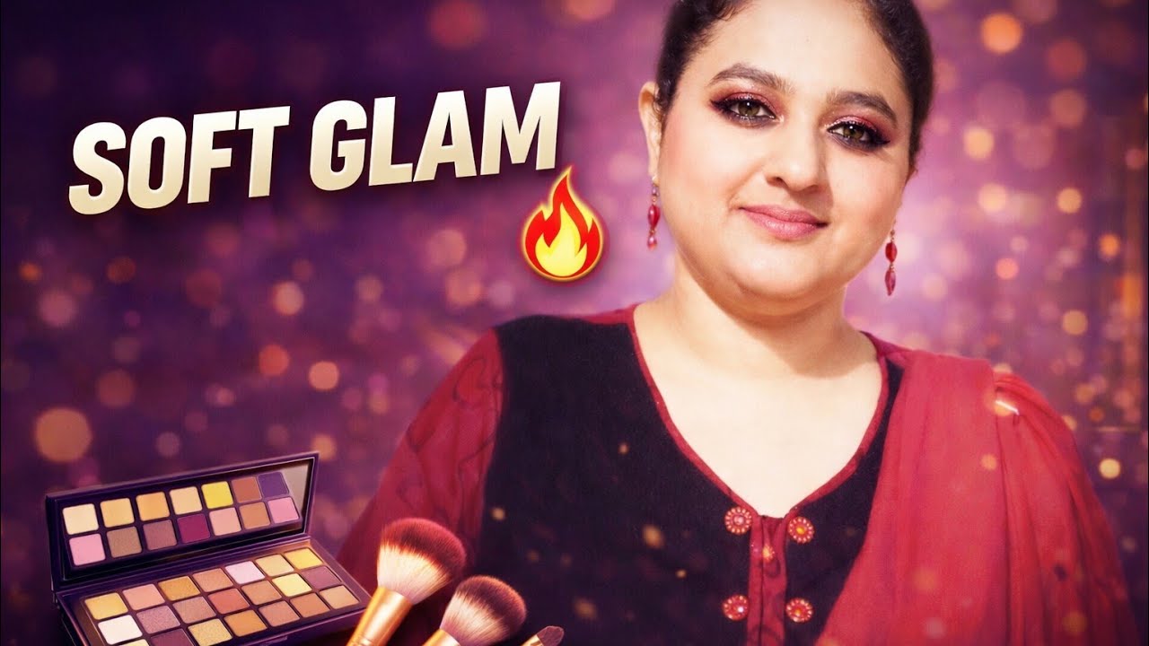 Easy Soft Glam Makeup Tutorial 🔥l Beginner Friendly Night Party Look l ShamsaKanwalDhillon