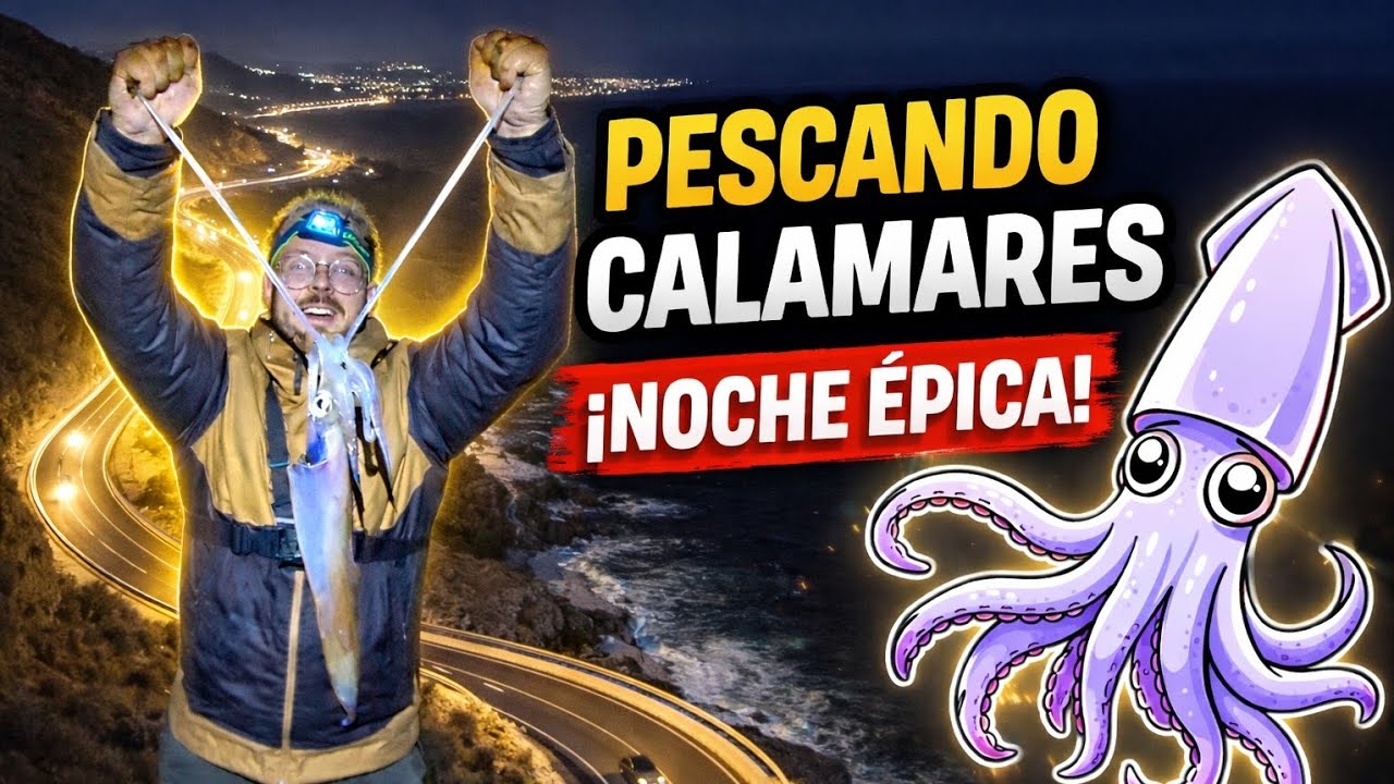 🌙🎣 Noche de calamares con final inesperado 🎣🌙