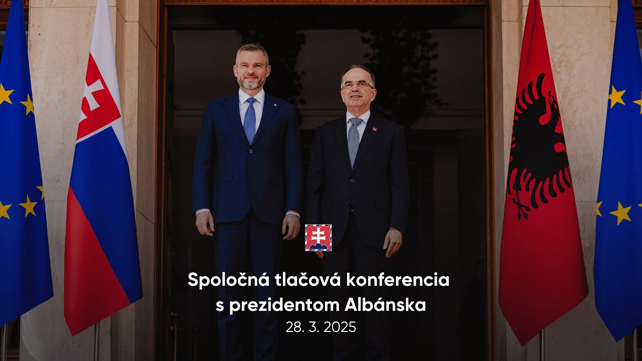 Spoločná tlačová konferencia s prezidentom Albánska
