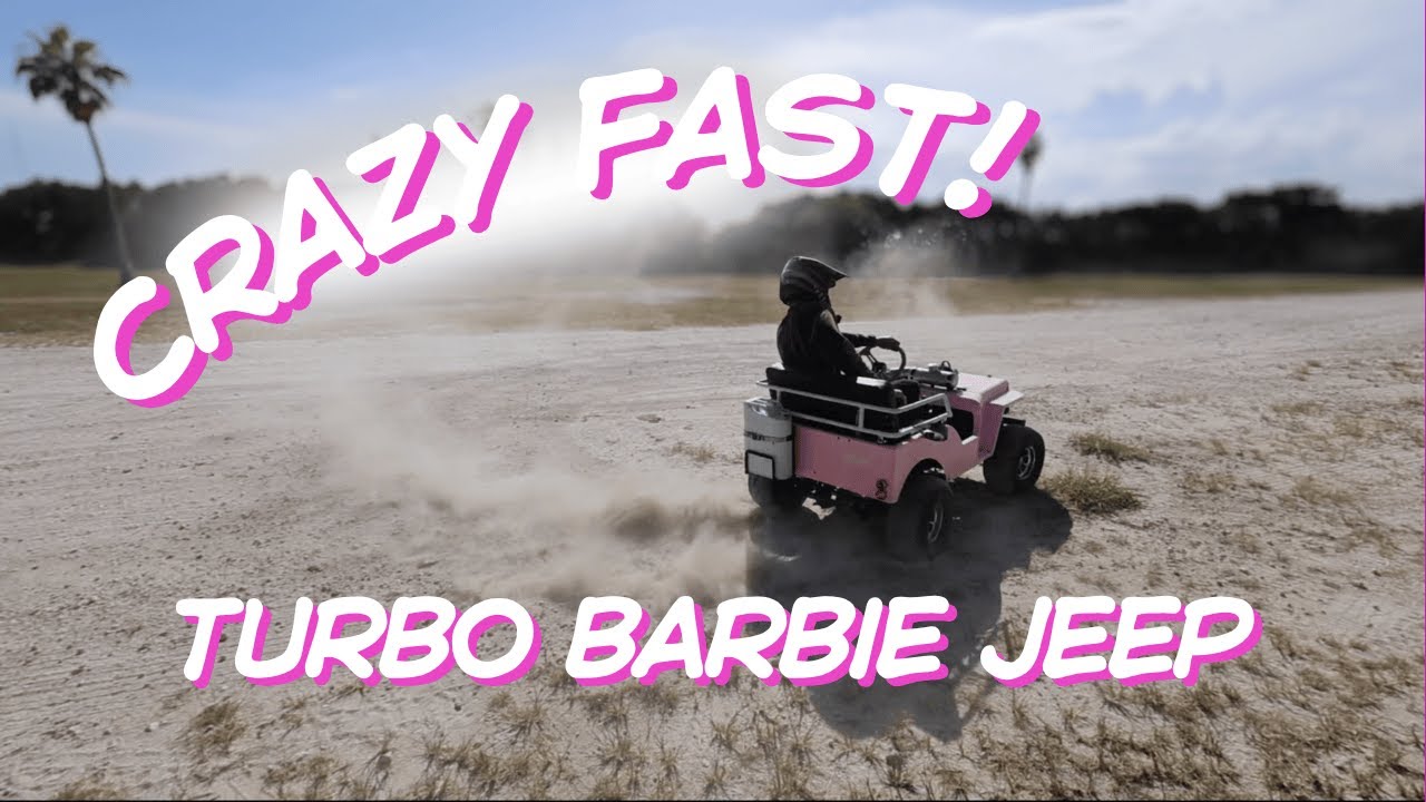 TURBO BARBIE MINI JEEP FINALLY RIPS!!!