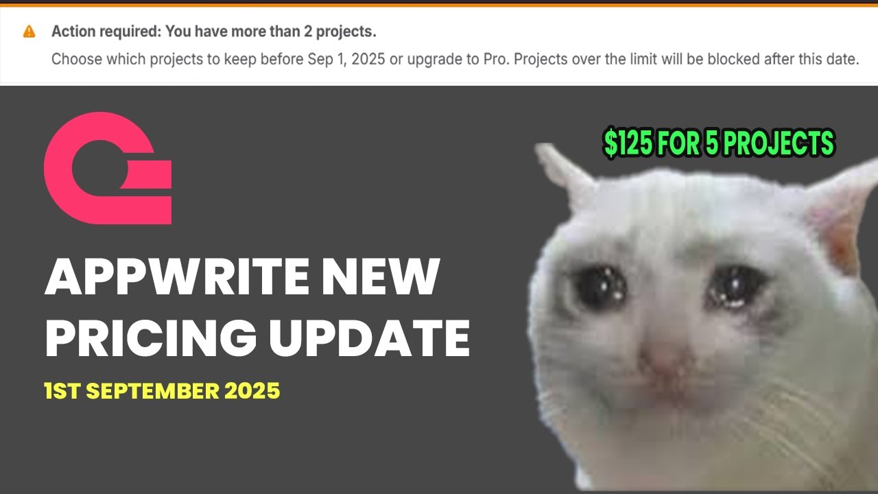 Appwrite Just KILLED Their Free Plan - Here's What to Do