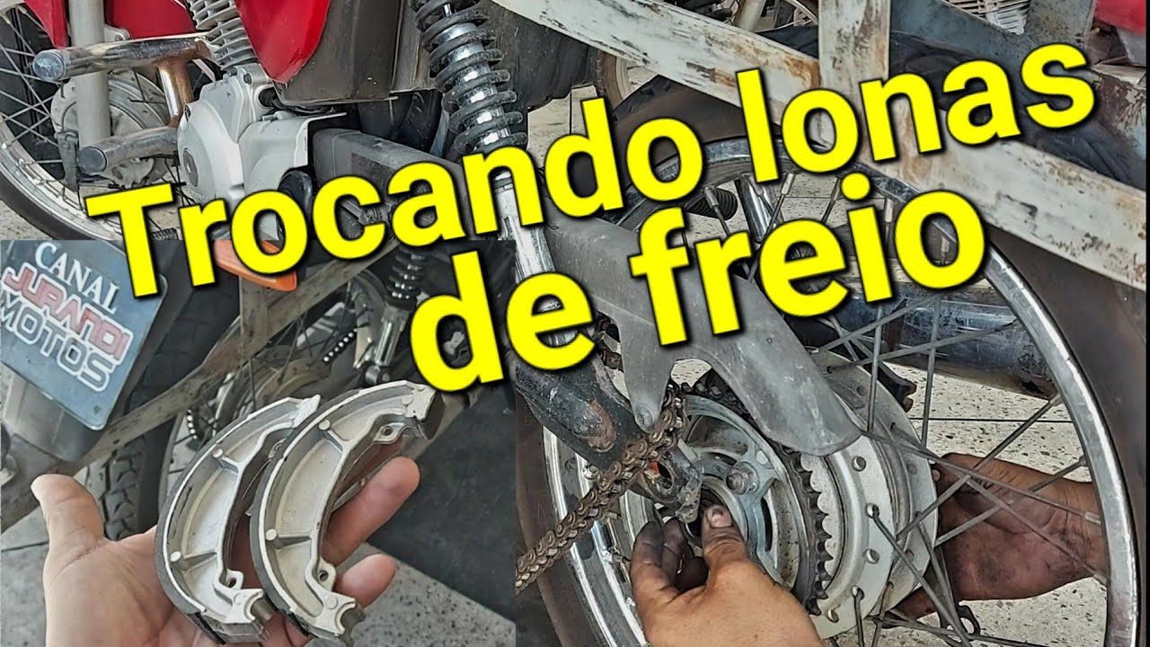 Como trocar lonas de freio a tambor de qualquer moto