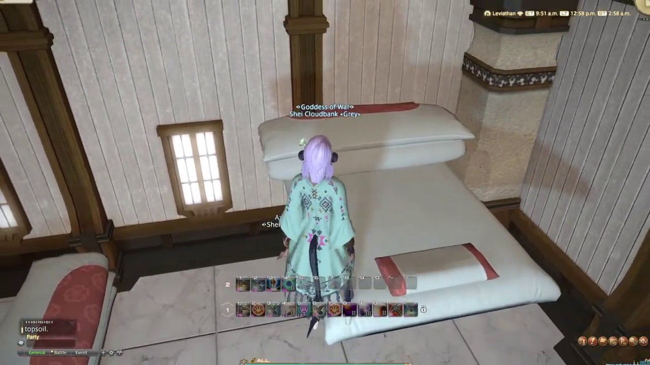 FFXIV Floating the Futon Mattress