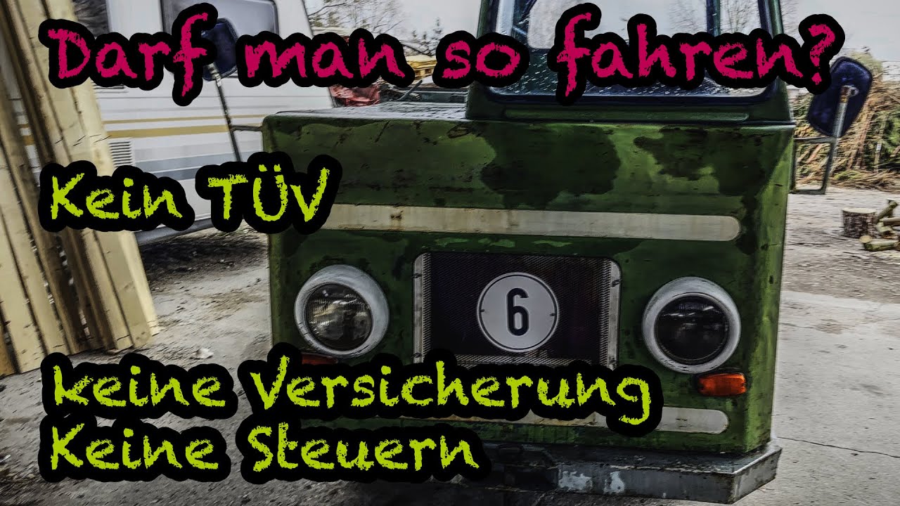 6 km/h Zulassung für Eigenbau Traktor und Co noch möglich?