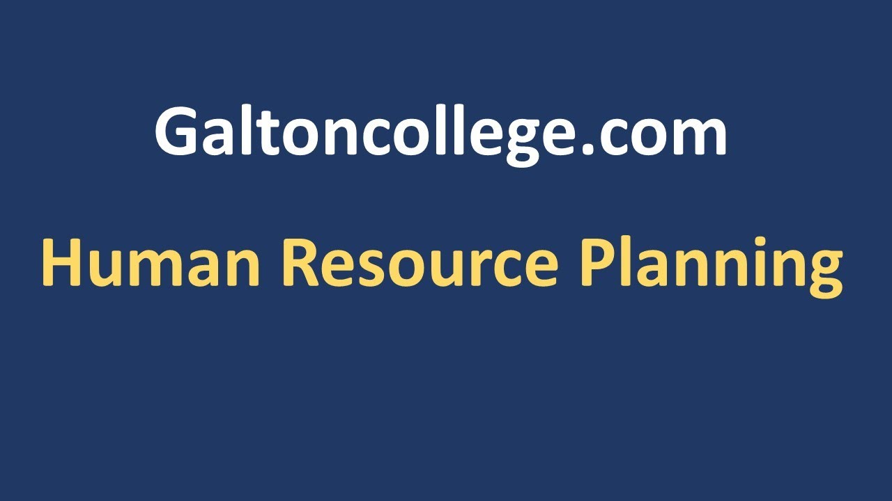 Human Resource Planning
