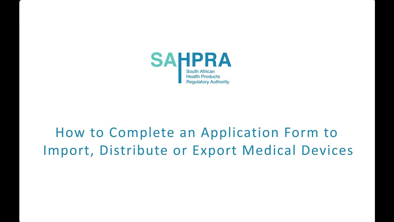 How to complete an application for Distributors of Medical Devices and IVDs