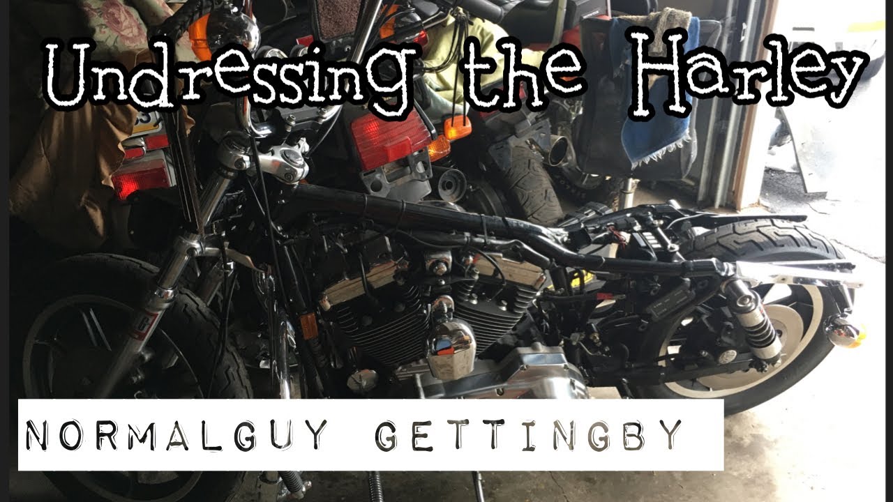 Removing Harley Davidson Front, Rear Fender, Oil and Gas Tanks for Custom Paint on the Sportster