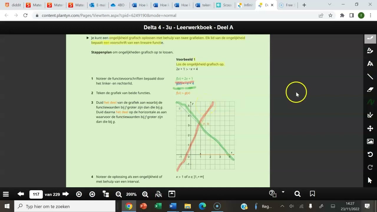 Hoe los je eerstegraadsongelijkheden grafisch op