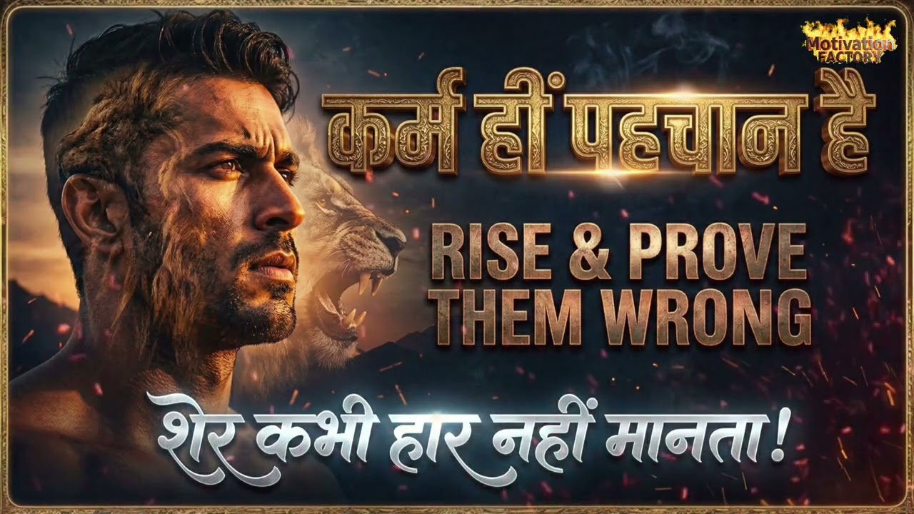 कर्म ही पहचान है 🔥 | जब कोई साथ न दे तब भी हार मत मानो | Powerful Motivational Song 2026