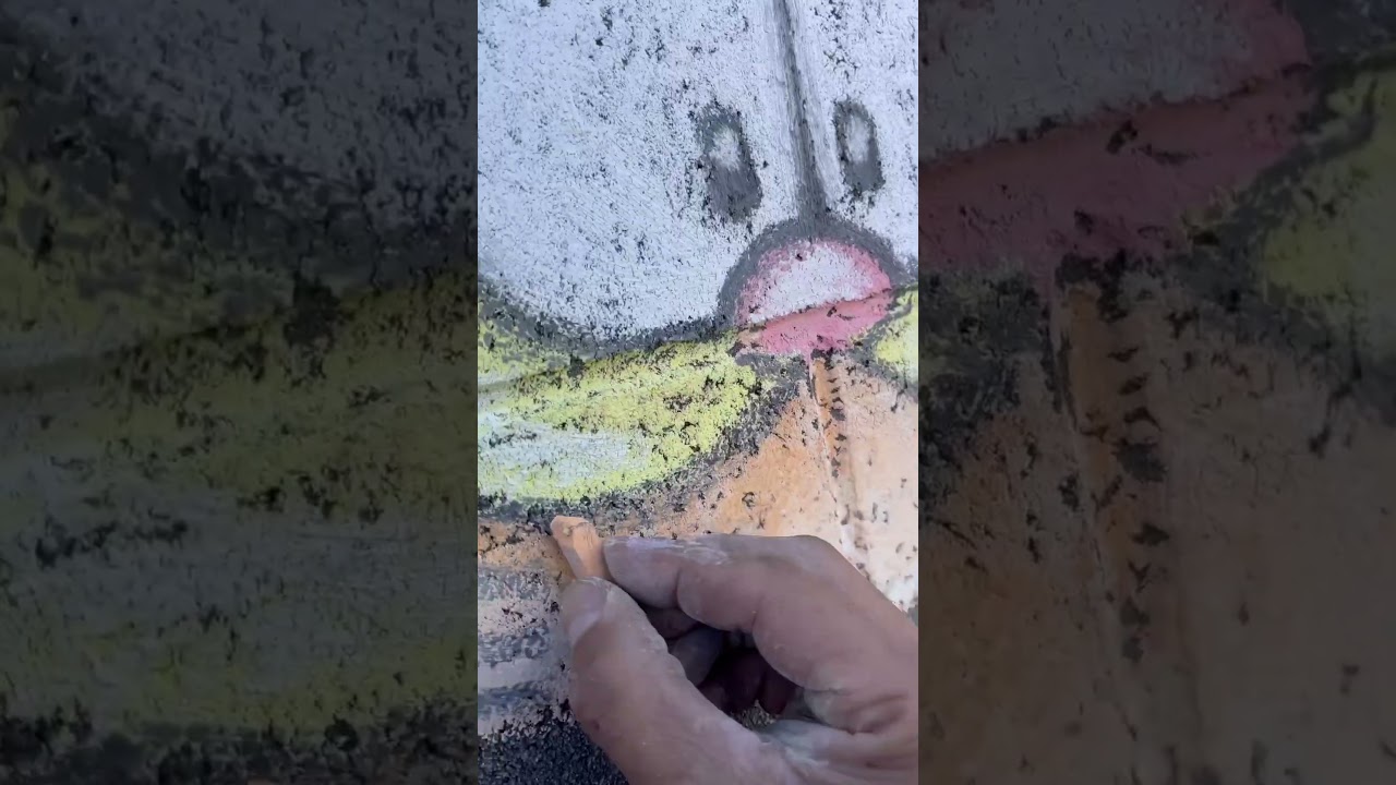 Drawing GARFIELD In CHALK! #fanart
