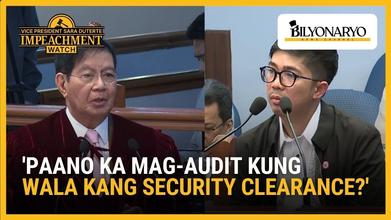 Lacson raises security clearance issue in VP Sara impeachment trial