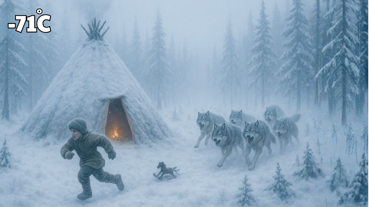 24 Hours with Yakut Nomads | Hunting, Survival, and Fighting Wolves at –71°C