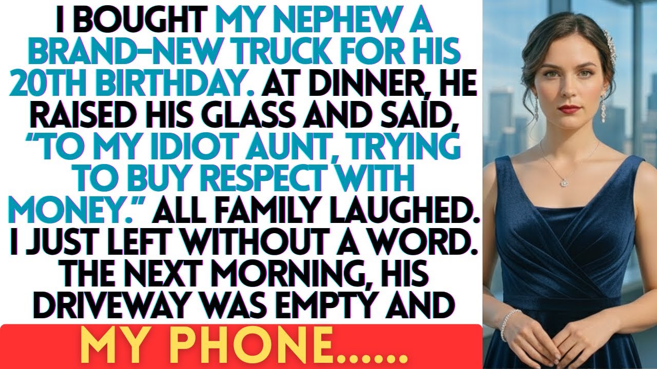 Bought My Nephew A Brand New Truck For His 20th Birthday  At Dinner, He Raised His...