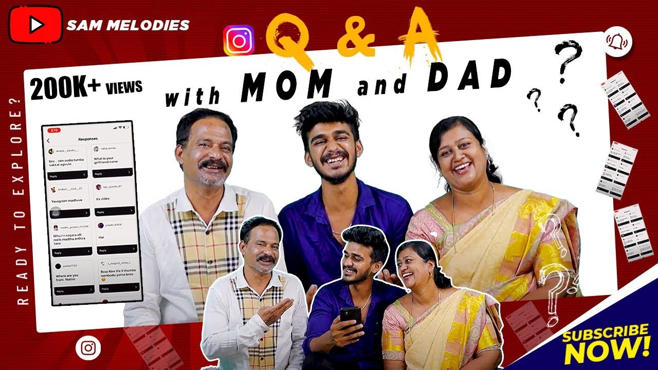 Insta Q&A With Mom & Dad /samsameer_insta/