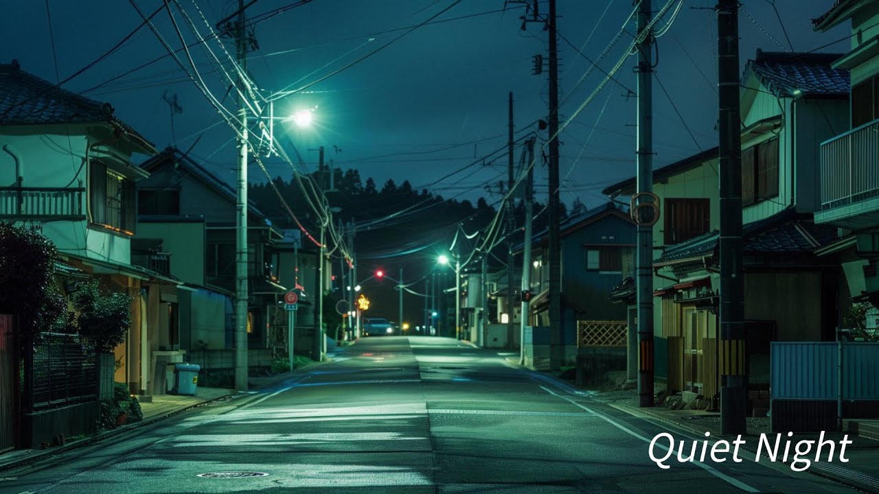 Quiet Residential Street at Midnight｜深夜の街に溶けるRelaxing Lo-Fi