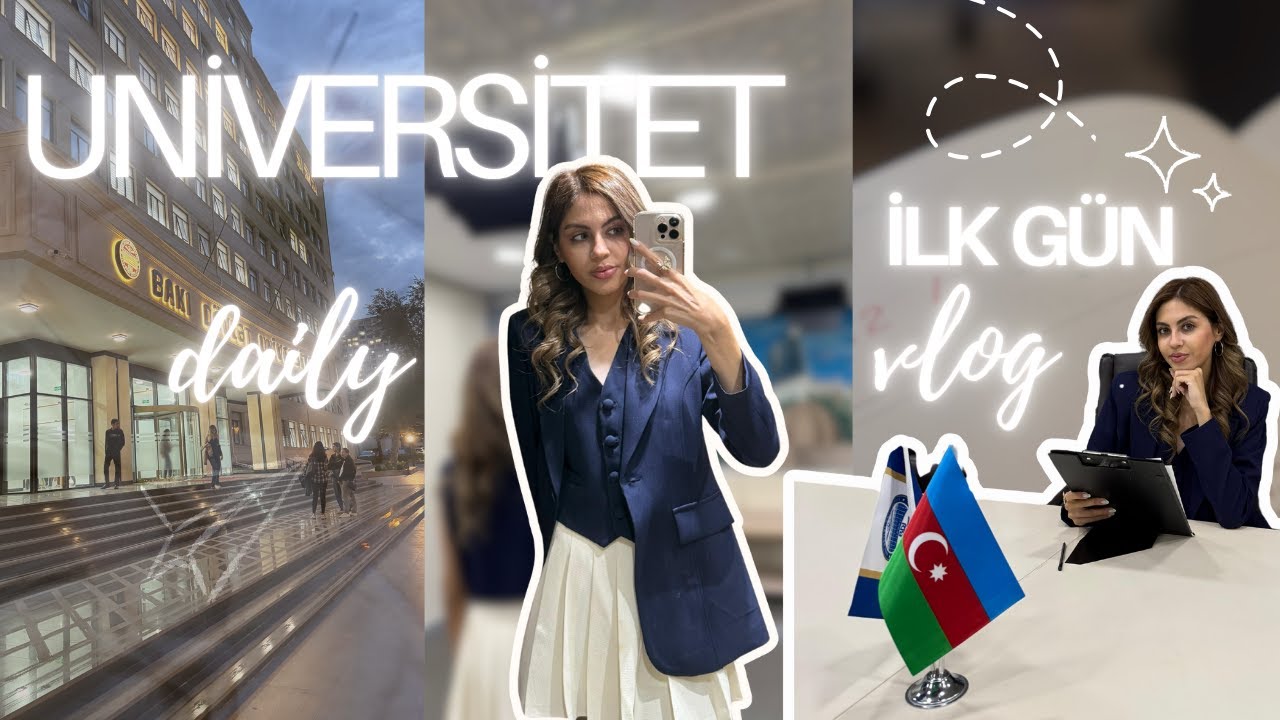 Universitetin İLK günü ! | Bakı Dövlət Universiteti VLOG 🎉📚
