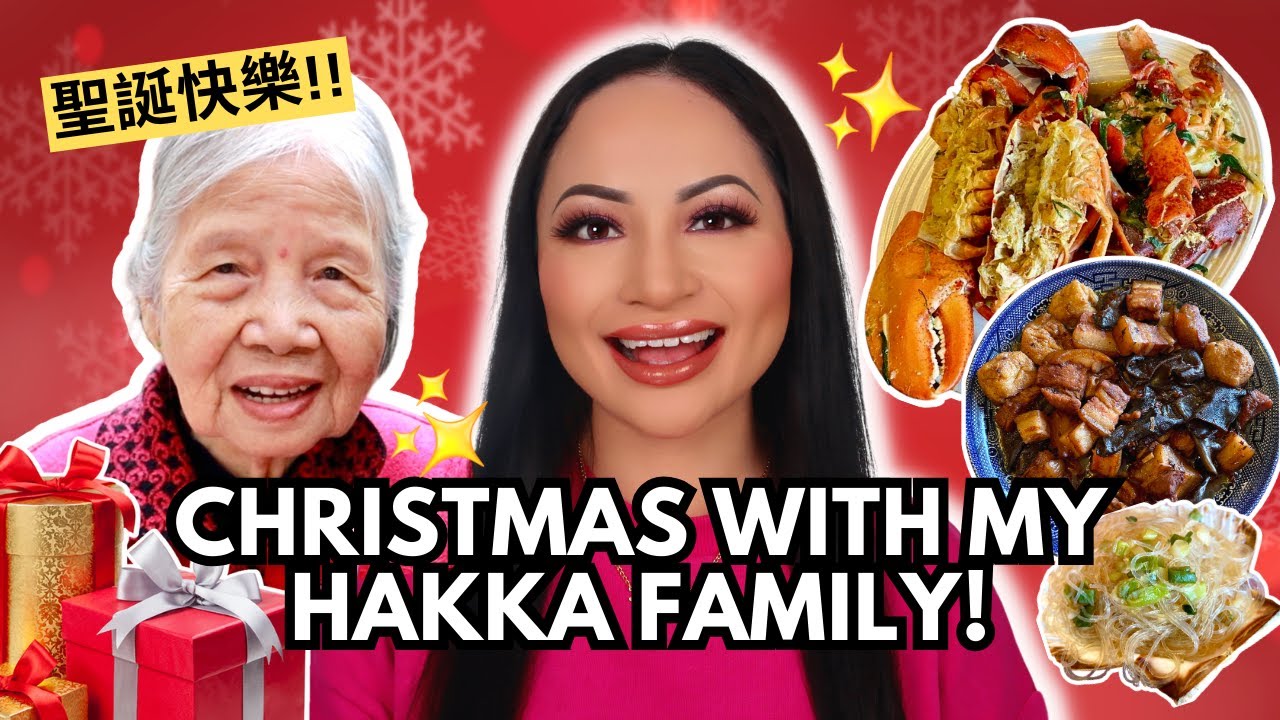 CHRISTMAS DAY WITH MY HAKKA FAMILY! EATING LOADS OF CHINESE FOOD | Kirsty Lo