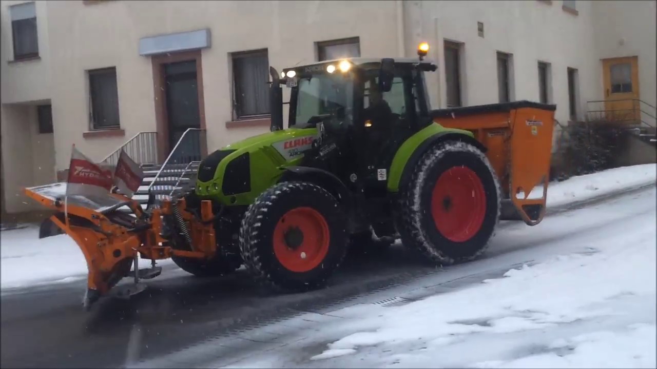 Winterdienst 2017 mit Fendt, Claas, John Deere, MF, MAN, Mercedes Benz, Iveco, Ladog