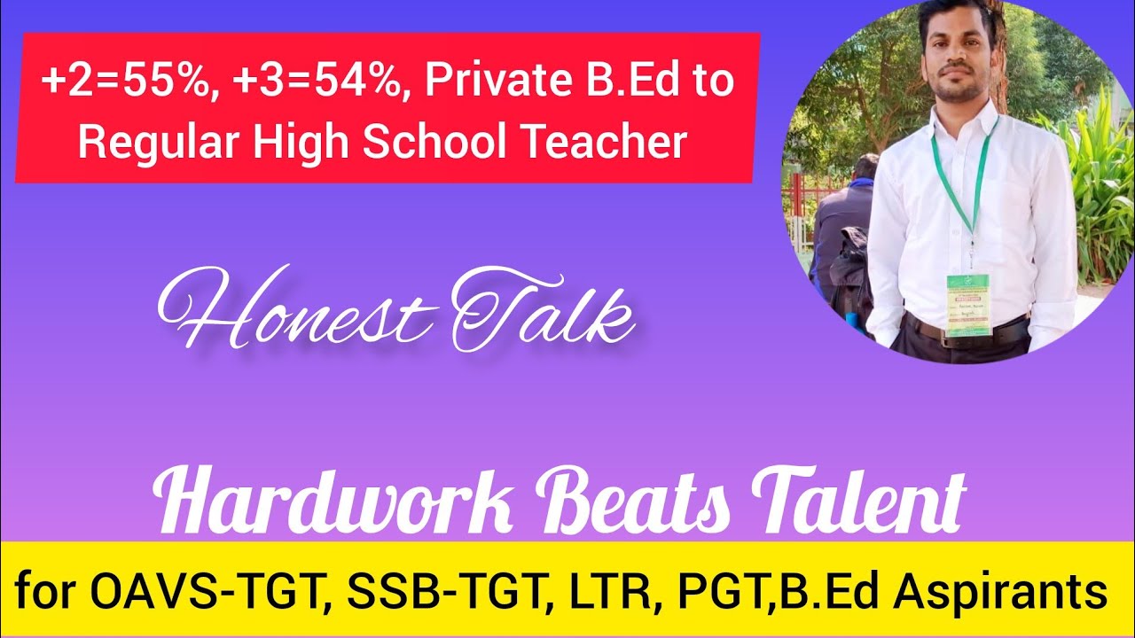 Meet with Abhisek, Regular High School Teacher(RHT) Qualified||TGTPCM||Honest Preparation Strategy