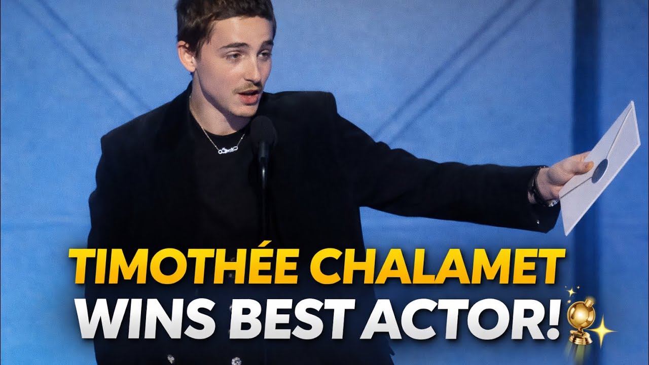 Timothée Chalamet Won Best Male Actor In Golden Globes Award 