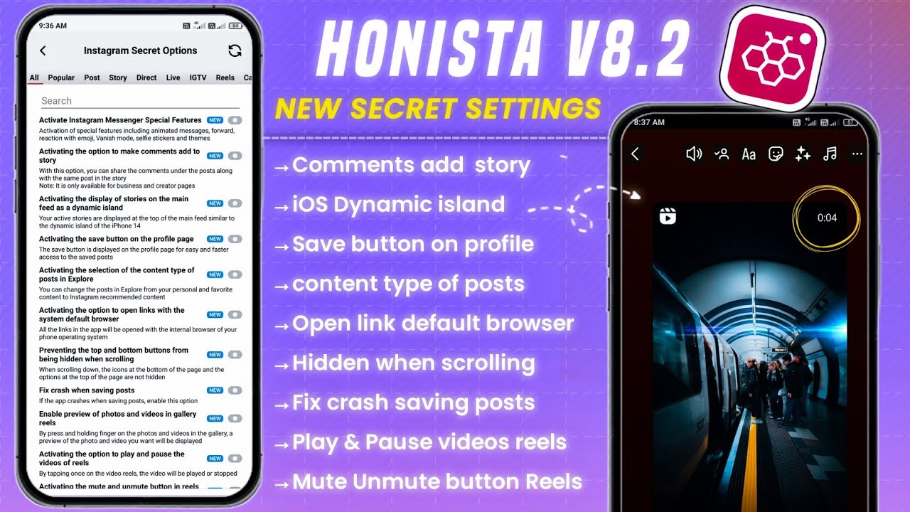 Honista new update 8.2 / honista iphone story ⚡Honista Instagram secret Options | honista settings