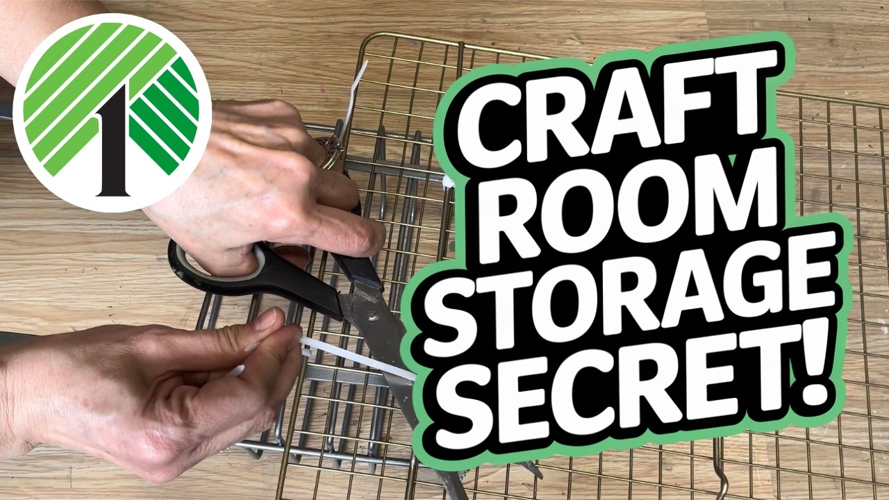 Dollar Store CRAFT ROOM HACK! Easy Door Organizer DIY