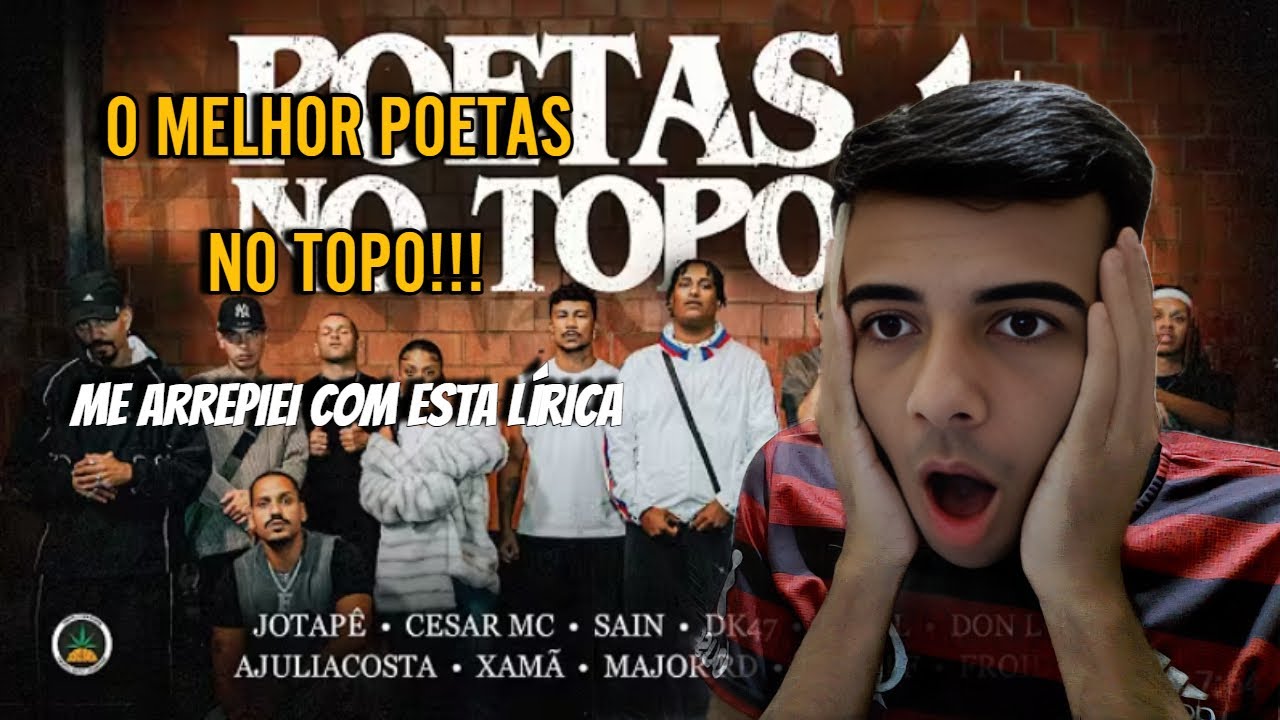 (MELHOR DE TODOS!) REACT Poetas no Topo 4 - Jotapê,Cesar Mc,Sain,Dk47, Leall,Don L,Ajuliacosta...